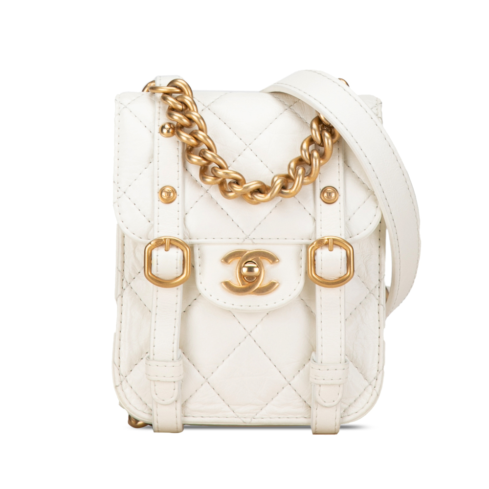 Pre-Loved Chanel Mini Aged Calfskin City School Flap